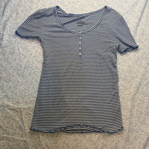M ribbed striped shirt